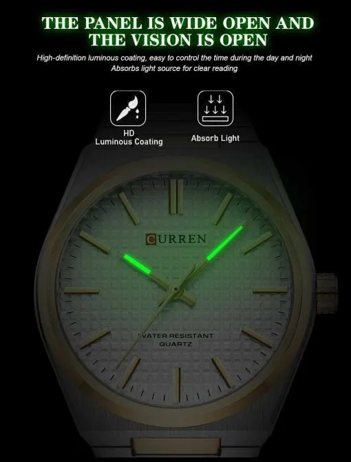 Curren Ανδρικό Ρολόι 40mm Μπαταρίας με Μπλε Μεταλλικό Μπρασελέ - JYW-23103-900