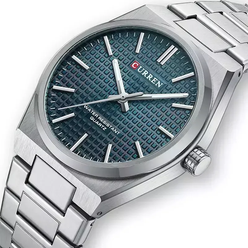 Curren Ανδρικό Ρολόι 40mm Μπαταρίας με Μπλε Μεταλλικό Μπρασελέ - JYW-23103-900