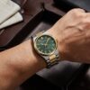 Curren Ανδρικό Ρολόι 40mm Μπαταρίας με Χρυσό Μεταλλικό Μπρασελέ - JYW-23103-900