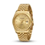 Unisex Χρυσό ρολόι quartz της μάρκας Ruisung - HLW-24036