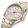Curren 8439 Silver Gold Ανδρικό Ρολόι Με Μπρασελέ - JYW-23103-900