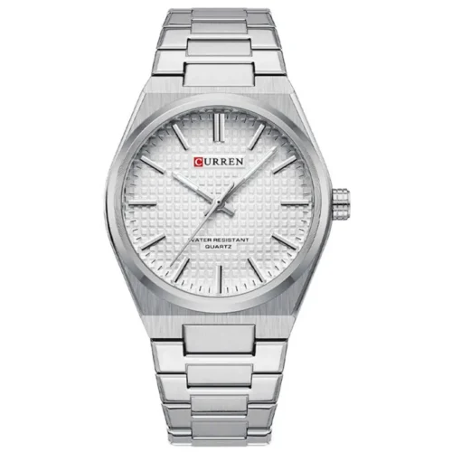 Curren Ανδρικό Ρολόι 40mm Μπαταρίας με Ασημί Μεταλλικό Μπρασελέ - JYW-23103-900