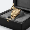 Unisex Χρυσό ρολόι quartz της μάρκας Ruisung - HLW-24036
