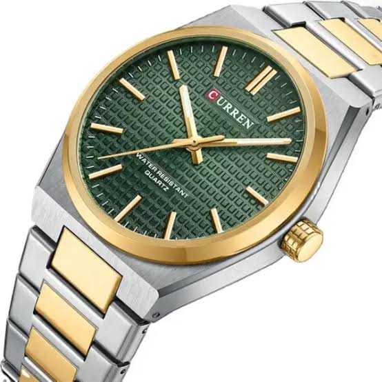 Curren Ανδρικό Ρολόι 40mm Μπαταρίας με Χρυσό Μεταλλικό Μπρασελέ - JYW-23103-900