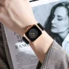 Γυναικείο τετράγωνο ρολόι χειρός Sunlifex - BT-23013