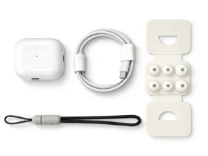 Amaya Pods-Pro2 In-ear Bluetooth Handsfree Ακουστικά με Θήκη Φόρτισης Λευκά - Image 2
