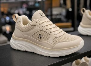 Γυναικεία Chunky Sneakers Elvano με Mesh Λεπτομέρειες – Μπεζ - Image 2