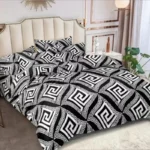Σετ Σεντόνια 4 Τμχ Υπέρδιπλα Με Σχέδιο 220Χ240 Με Κατωσέντονο Με Λάστιχο 180Χ200+25cm BES-GD019